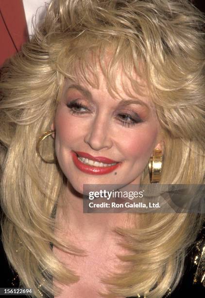 Musician Dolly Parton attends a Taping of 'The Joan Rivers Show' on March 1, 1993 at CBS Broadcast Center in New York City, New York.