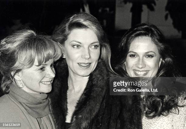 Actresses Susan Sullivan, Margaret Ladd and Ana Alicia attending Second Annual American Cinema Awards on December 14, 1984 at the Beverly Wilshire...