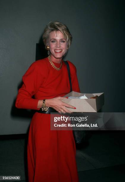 Journalist Deborah Norville attending the taping of 'The Joan Rivers Show' on March 1, 1993 at the CBS Broadcast Center in New York City, New York.