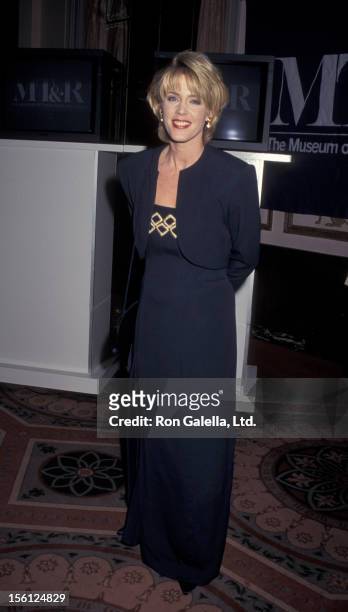 Journalist Deborah Norville attending 'Museum of Television and Radio Honors Alan Alda and Barbara Walters' on February 8, 1996 at the Waldorf...