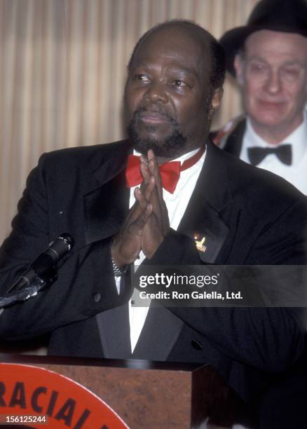 Activist Roy Innis attends the Congress of Racial Equality 15th Annual Martin Luther King Ambassadorial Reception and Awards Dinner on January 18,...