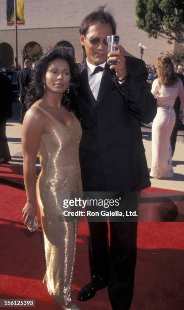 Actor Jimmy Smits and Wanda De Jesus attending 48th Annual Primetime Emmy Awards on September 8, 1996 at the Pasadena Civic Auditorium in Pasadena,...