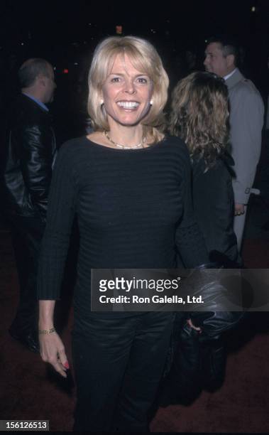Politician Betsy McCaughey Ross attends the premiere of 'The Business of Strangers' on November 29, 2001 at Clearview Chelsea West Theater in New...