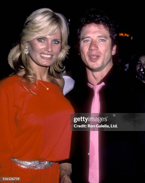 Actress Randi Brooks and Actor Tom Wopat partying after Tom Wopat's Concert Performance on June 20, 1983 at Lone Star Cafe in New York City, New York.