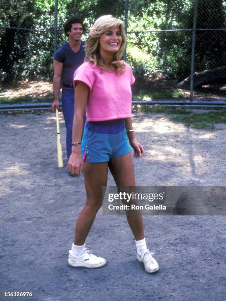 Actress Randi Brooks Poses for an Exclusive Photo Session on April 16, 1983 at Crestwood Hills Park in Los Angeles, California.