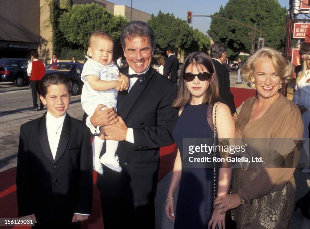 Personality John Walsh, wife Reve Drew, sons Callahan Walsh and Hayden Walsh and daughter Megan Walsh attending 47th Annual Primetime Emmy Awards on...