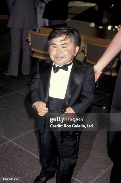 Actor Herve Villechaize attending the premiere of 'Licence To Kill' on July 10, 1989 at the Director's Guild Theater in Hollywood, California.