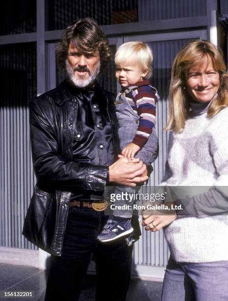 Musician/Actor Kris Kristofferson, wife Lisa Meyers, and son Jesse Kristofferson attend the West Hollywood Premiere of 'The Falcon and the Snowman'...