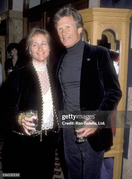 Musician/Actor Kris Kristofferson and wife Lisa Meyers attend the 'Chateau Lake Louise Centennial Celebrity Sports Invitational' on January 18, 1990'...