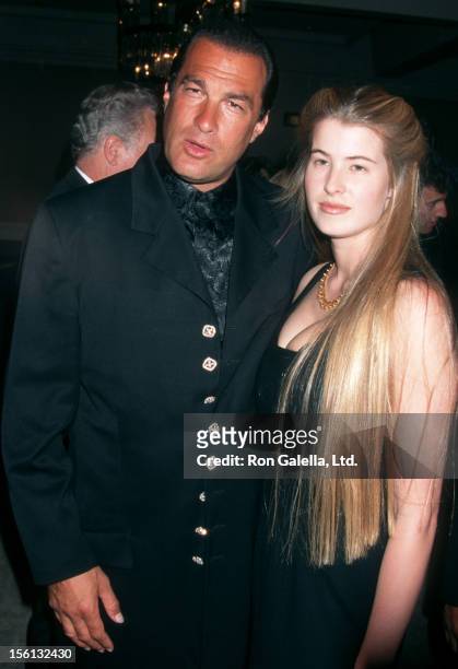 Actor Steven Seagal and Arissa Wolf attending 35th Anniversary for St. Jude Children's Research Hopsital Gala on March 7, 1997 at the Beverly Hilton...