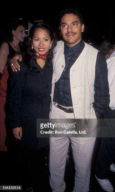 Actor Nicholas Turturro and wife Lissa Espinosa attending the premiere of 'The Search for One-Eye Jimmy' on June 19, 1996 at Village Cinema in New...