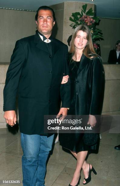 Actor Steven Seagal and Arissa Wolf attending 19th Annual St. Jude Benefit Gala on March 4, 1999 at the Beverly Hilton Hotel in Beverly Hills,...