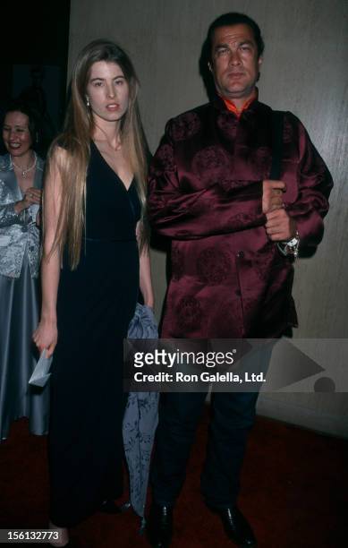 Actor Steven Seagal and Arissa Wolf attending 21st Annual St. Jude Benefit Gala on March 1, 2001 at the Beverly Hilton Hotel in Beverly Hills,...