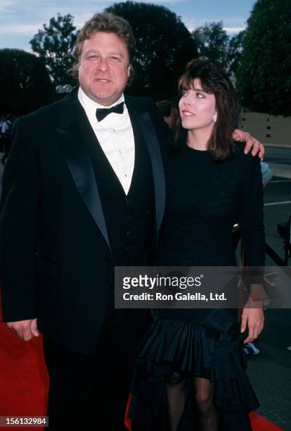 Actor John Goodman and wife Annabeth Hartzog attending 15th Annual People's Choice Awards on March 12, 1989 at Disney Studios in Burbank, California.