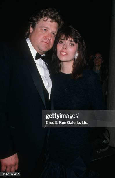 Actor John Goodman and wife Annabeth Hartzog attending 15th Annual People's Choice Awards on March 12, 1989 at Disney Studios in Burbank, California.