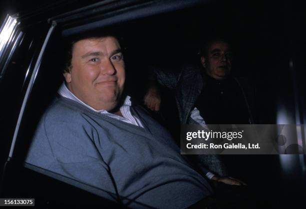 Actor John Candy being photoraphed on September 29, 1988 in New York City, New York.