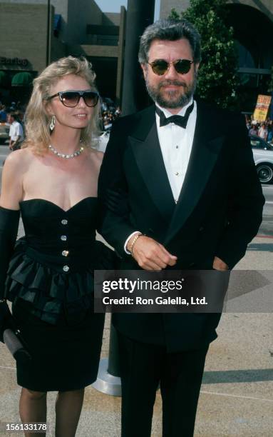 Actor John Larroquette and wife Elizabeth Cookson attending 40th Annual Primetime Emmy Awards on August 28, 1988 at the Pasadena Civic Auditorium in...