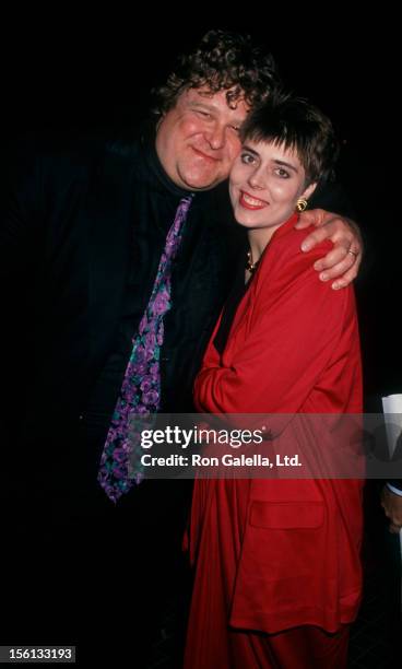 Actor John Goodman and wife Annabeth Hartzog attending the premiere of 'Stella' on January 31, 1991 at the Westwood Avco Theater in Westwood,...