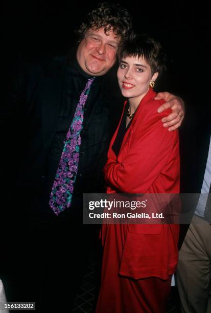 Actor John Goodman and wife Annabeth Hartzog attending the premiere of 'Stella' on January 31, 1991 at the Westwood Avco Theater in Westwood,...