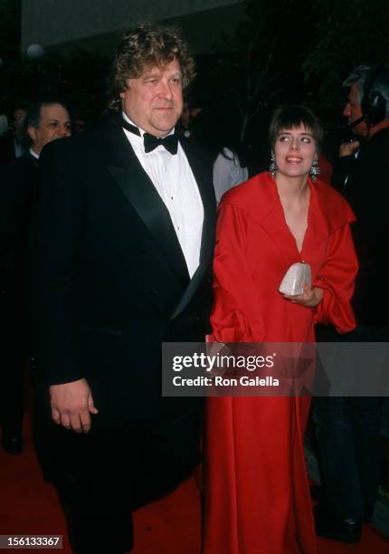 Actor John Goodman and wife Annabeth Hartzog attending 16th Annual People's Choice Awards on March 11, 1990 at the Universal Amphitheater in...