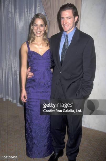 Actress Maxine Bahns and Actor Ed Burns attend the Seventh Annual Producers Guild of America's Golden Laurel Awards on March 4, 1996 at Regent...