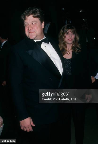 Actor John Goodman and Annabeth Hartzog attending 50th Annual Golden Globe Awards on January 23, 1993 at the Beverly Hilton Hotel in Beverly Hills,...