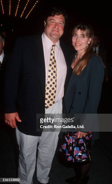 Actor John Goodman and wife Annabeth Hartzog attending the premiere of 'The Flintstones' on May 23, 1994 at the Ziegfeld Theater in New York City,...