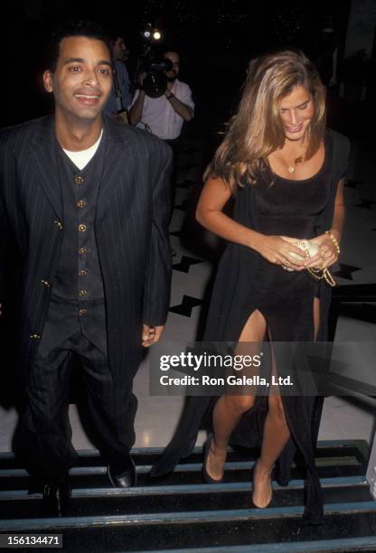 Singer Jon Secada and Franseska attending 'BMI Latin Awards' on March 10, 1994 at the Fountainblue Hotel in Miami, Florida.