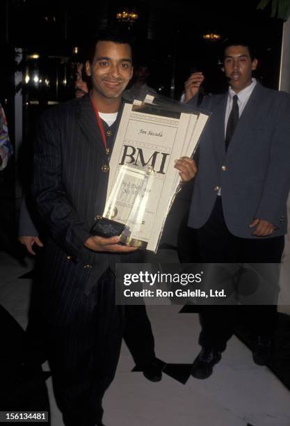 Singer Jon Secada attending 'BMI Latin Awards' on March 10, 1994 at the Fountainblue Hotel in Miami, Florida.
