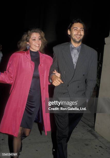Donna Rice and date James Grant attend the premiere party for '1969' on October 27, 1988 at the Park Plaza Hotel in Los Angeles, California.