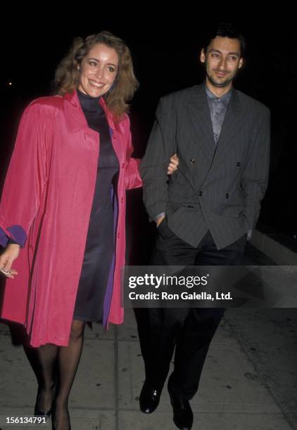 Donna Rice and date James Grant attend the premiere party for '1969' on October 27, 1988 at the Park Plaza Hotel in Los Angeles, California.