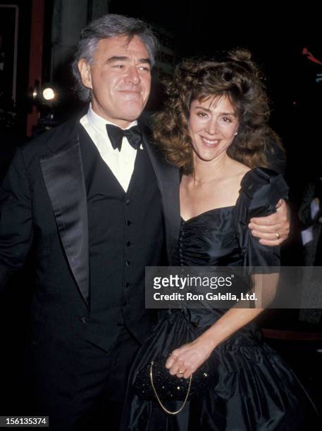Director Richard Donner and wife Lauren Shuler attend the premiere of 'Scrooged' on November 17, 1988 at Mann Chinese Theater in Hollywood,...