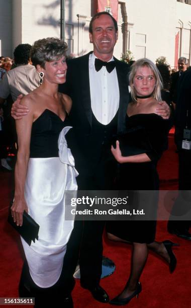 Actor John Cleese, wife Barbara Trentham and daughter Camilla Cleese attending 61st Annual Academy Awards on March 29, 1989 at Shrine Auditorium in...