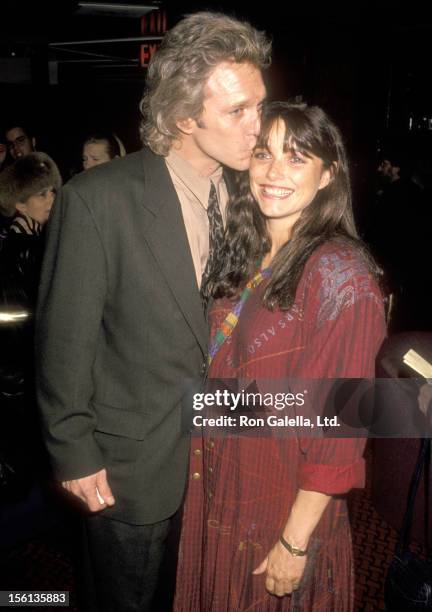 Actor Kale Browne and Actress Karen Allen attend The Casting Society of America's Sixth Annual Artios Awards on January 31, 1990 at Reins Nightclub...