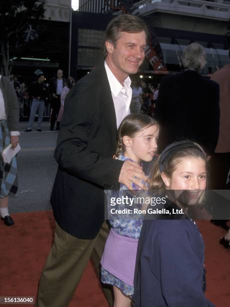 Actor Stephen Collins, daughter Kate Collins, and guest attend the 'Grease' 20th Anniversary Hollywood Premiere on March 15, 1998 at Mann's Chinese...