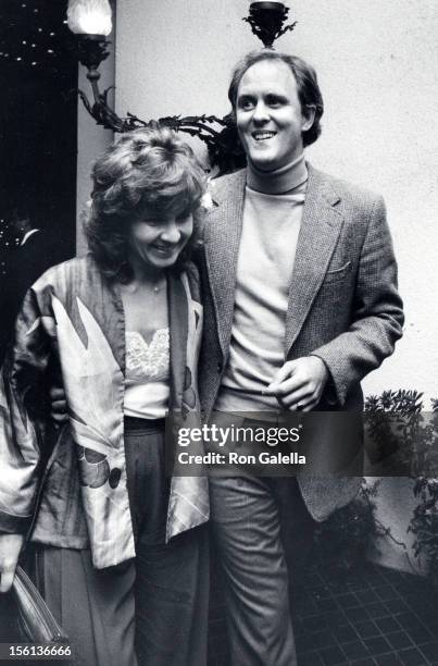 Actor John Lithgow and wife Mary Yeager attending 'Los Angeles Film Critics Awards' on January 24, 1983 at Jimmy's Restaurant in Beverly Hills,...