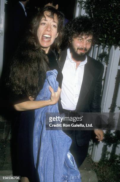 Actress Allyce Beasley and Actor Curtis Armstrong attend the Normal Lear Hosts a Cocktail Party for Michael Dukakis Presidential Campaign on...