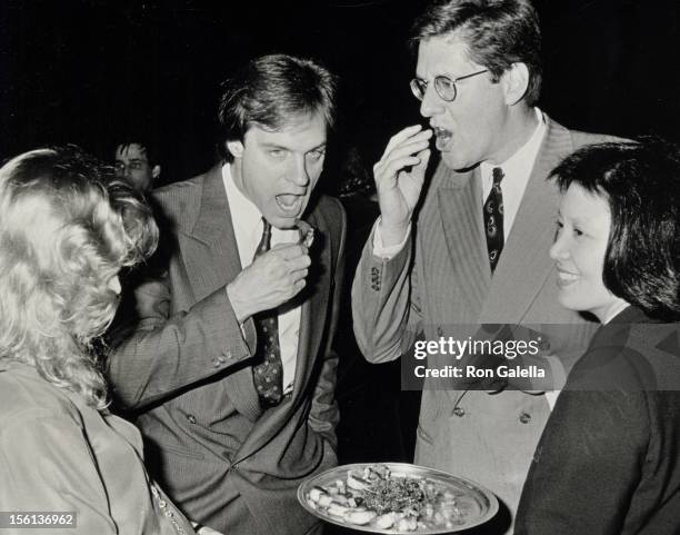 Actors Faye Grant, Stephen Collins, Ed Herrmann and guest attending 'Party for Roddy McDowall's New Book-'Double Exposure, Take Two: A Gallery of the...