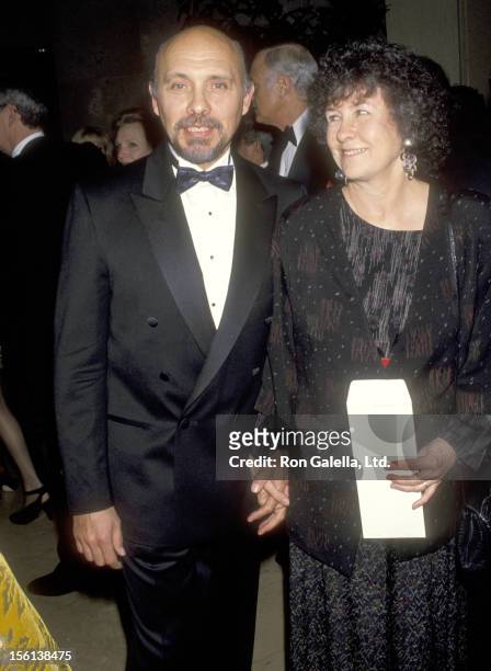 Actor Hector Elizondo and wife Carolee Campbell attend The Dailey Variety Salutes Army Archerd on January 29, 1993 at Beverly Hilton Hotel in Beverly...
