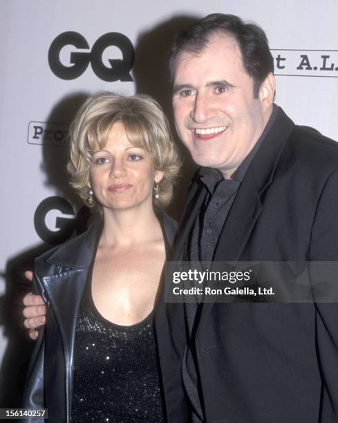 Actor Richard Kind and wife Dana Stanley attend the GQ Magazine Celebrates Second Annual 'Hollywood Issue' on February 15, 2001 at The Factory in...