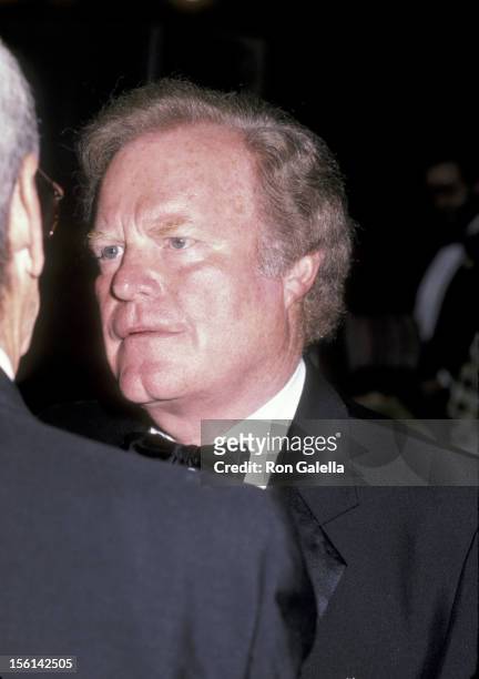 Businessman Roone Arledge attends 20th Anniversary Celebration of NYU's Tisch School of the Arts Awards Ceremony on October 15, 1985 at New York...