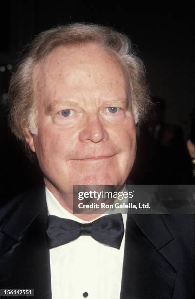 Businessman Roone Arledge attends 15th Annual All Sports Hall of Fame Awards Dinner on October 24, 1990 at the Waldorf Astoria Hotel in New York City.