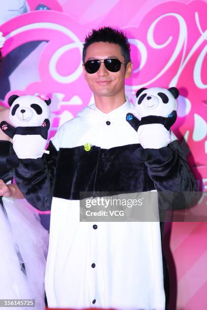 Actor Huang Xiaoming attends his birthday party at The East Wine Cellar on November 11, 2012 in Beijing, China.