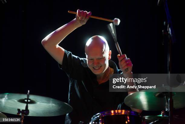 Olavi Louhivuori of the band Odderrang performs on stage during the London Jazz Festival 2012 on November 10, 2012 in London, United Kingdom.