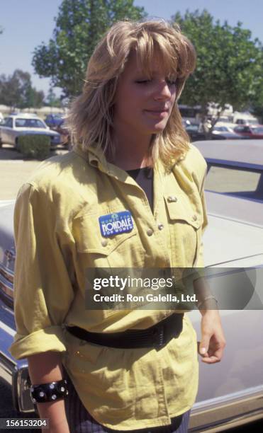 Eleanor Mondale attends National Organization of Women Democratic Campaign Fundraiser on May 13, 1984 at Woodley Park in Van Nuys, California.