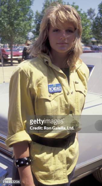 Eleanor Mondale attends National Organization of Women Democratic Campaign Fundraiser on May 13, 1984 at Woodley Park in Van Nuys, California.