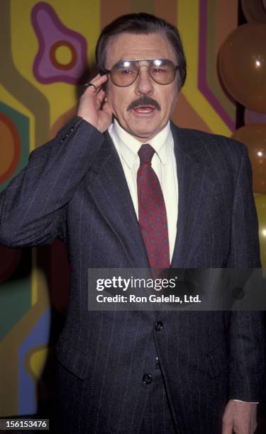 Gary Owens attends 25th Anniversary Party for 'Laugh-In' on January 15, 1993 at the Santa Monica Beach Hotel in Santa Monica, California.