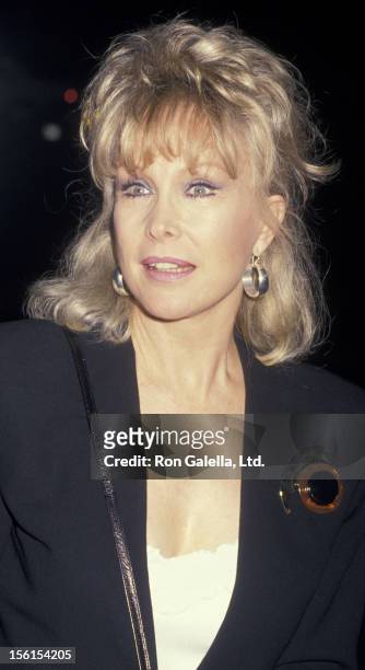 Actress Barbara Eden attends the book party for Fannie Flagg 'Fried Green Tomatoes at the Whislteshop Cafe' on November 10, 1987 at Hunter's Books in...