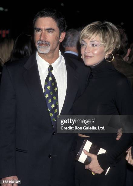 Actress Sharon Stone and husband Phil Bronstein attend the Screening of HBO's Original Movie 'If These Walls Could Talk 2' on March 1, 2000 at Mann...