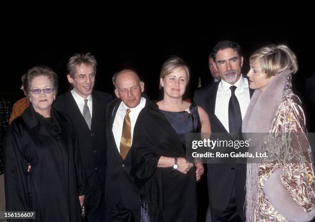Actress Sharon Stone, husband Phil Bronstein, mother Dorothy Stone, brother Michael Stone, father Joseph Stone and sister Kelly Stone attend the...